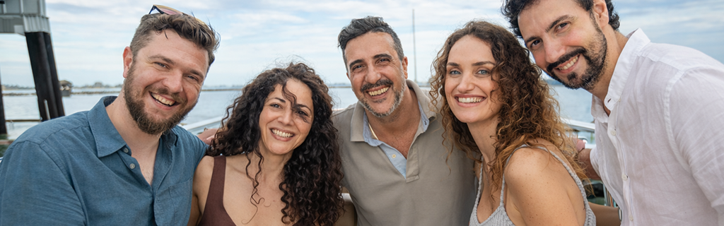Guests enjoying a private Charter on Rum Barge Adventures