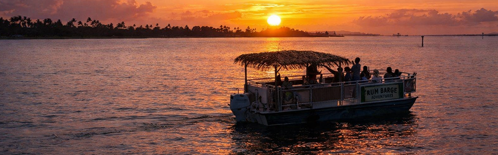 Rum Barge at Sunset